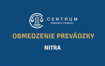 Obmedzenie prevádzky dňa 19.11.2025 - Kancelária Nitra