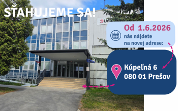 DOČASNÉ ZATVORENIE KCPP PREŠOV Z DÔVODU SŤAHOVANIA